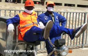 Zoomlion staff in Tamale down tools